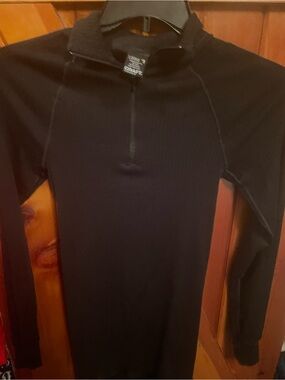 Men’s Craft Layer 1 Base Layer Undershirt Quarter-Zip Black XL Polyester